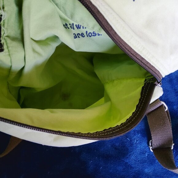 LIFE IS GOOD Canvas Cinch Rucksack Drawstring Cotton Backpack Bag - Picture 9 of 15